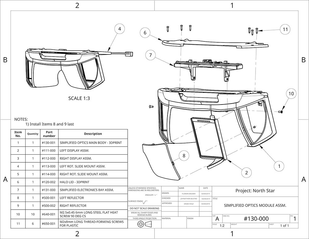 North Star technical drawing