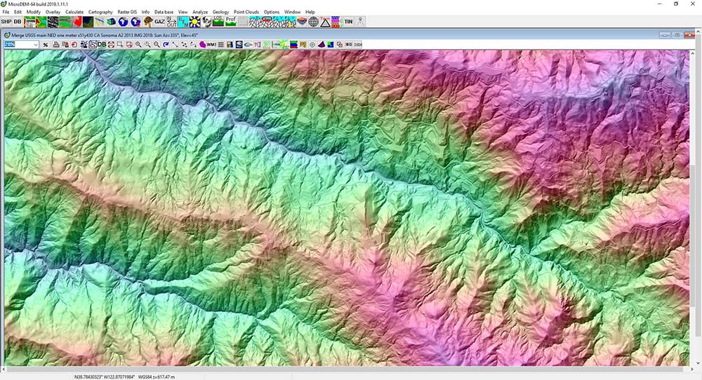 USGS map data